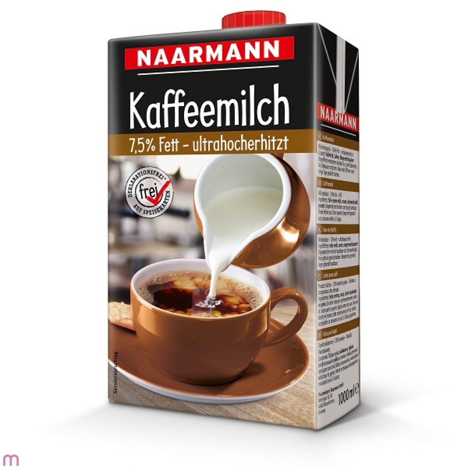 Naarmann Kaffeemilch 7,5% Fett 1 Liter